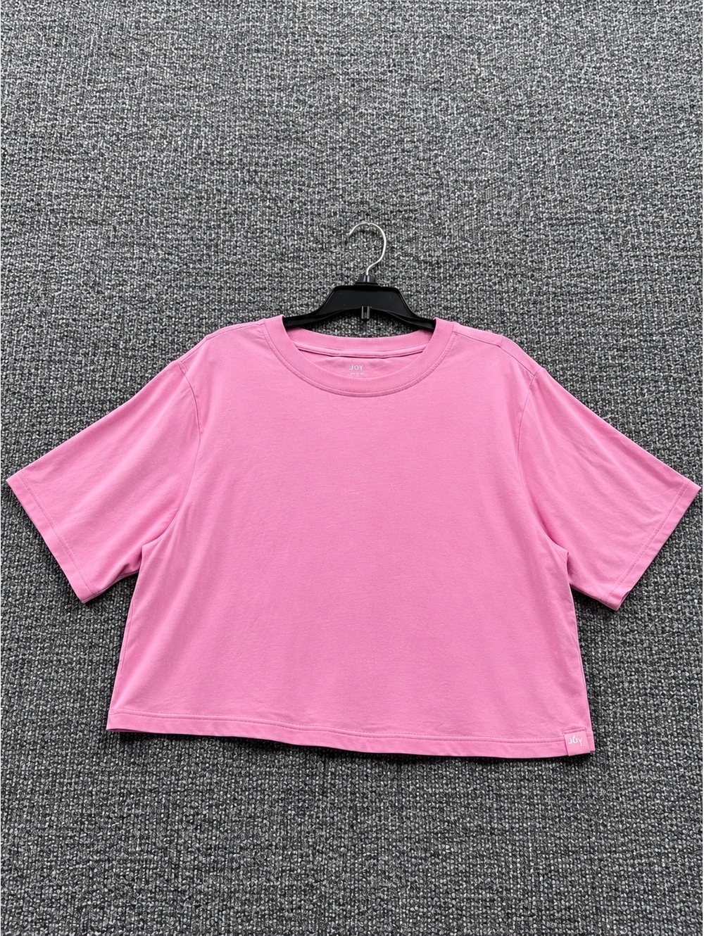 Joy Lab Women's Pink Short Sleeve Crop T-Shirt Size Small